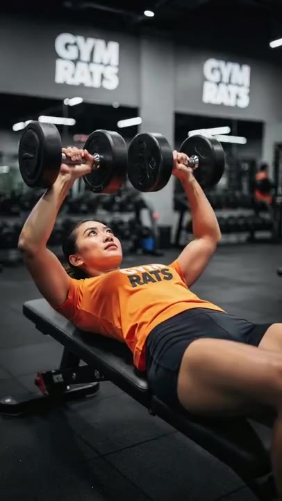 Dumbbell bench press demo